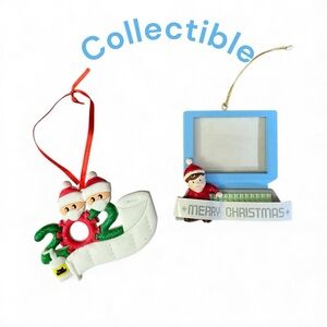 Holiday Ornaments 2020 COVID and Circa 1993 Old Fashioned Computer Frame